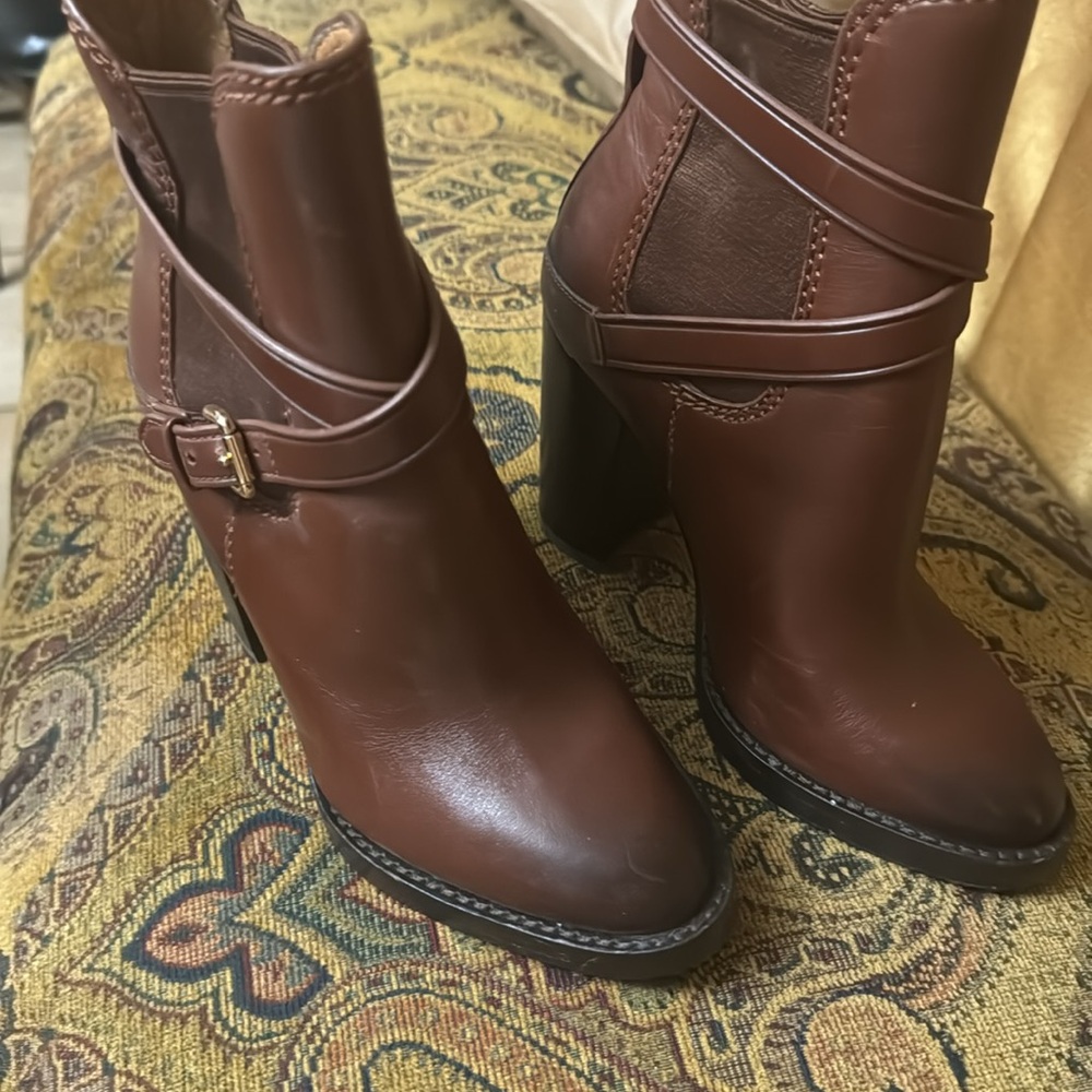 Coach Jackson bootie brown leather sz 5b - Picture 3 of 8